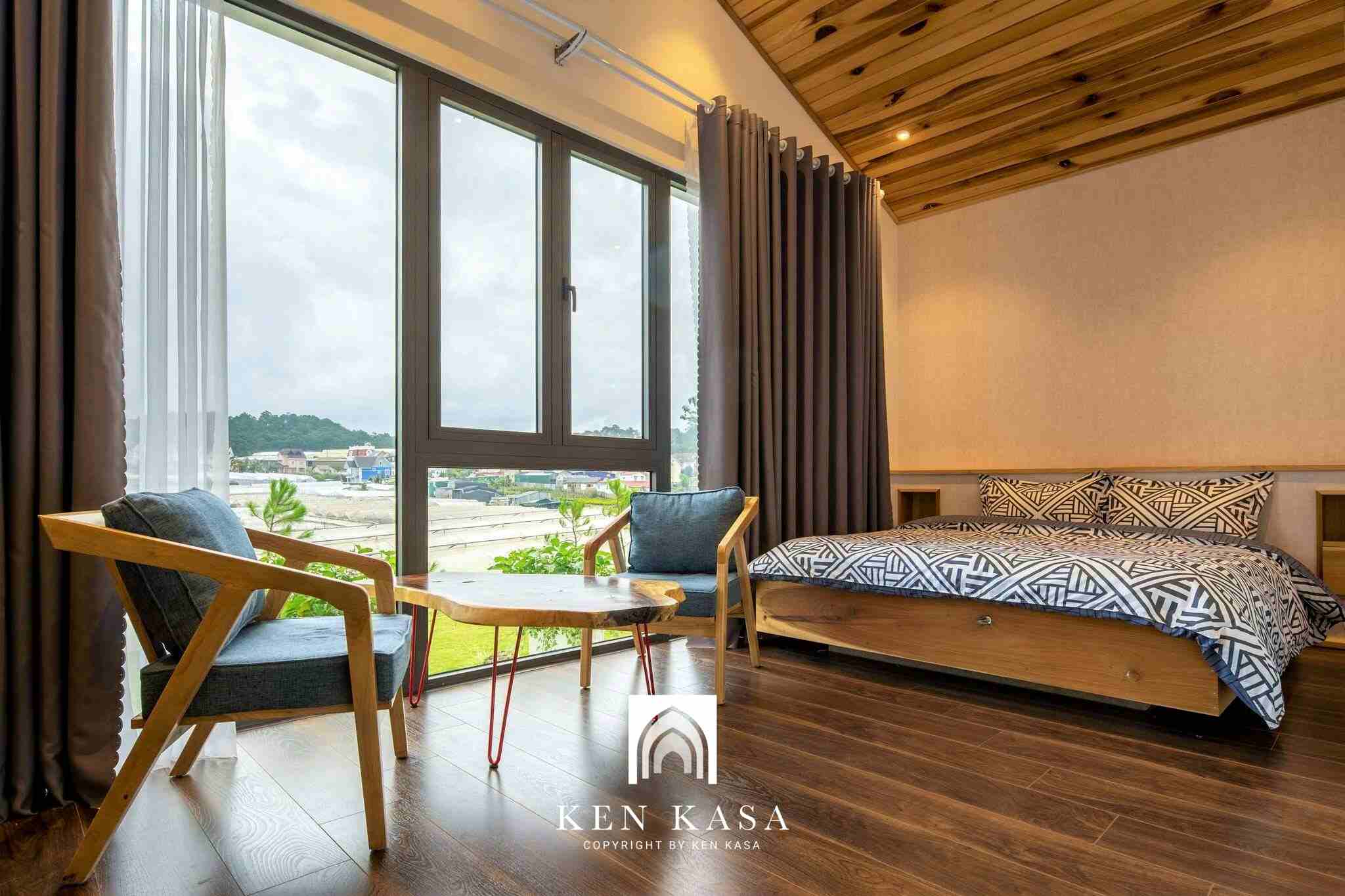 Không gian mở trong thiết kế homestay đẹp 